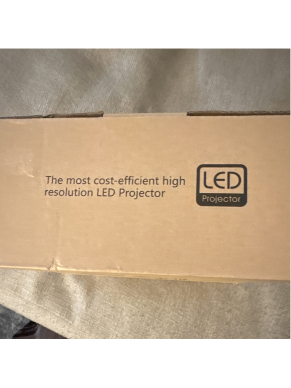 LED Projector LCD Portable Desktop White/Yellow w/ Remote, AV Cable, Adapter - Picture 2 of 9